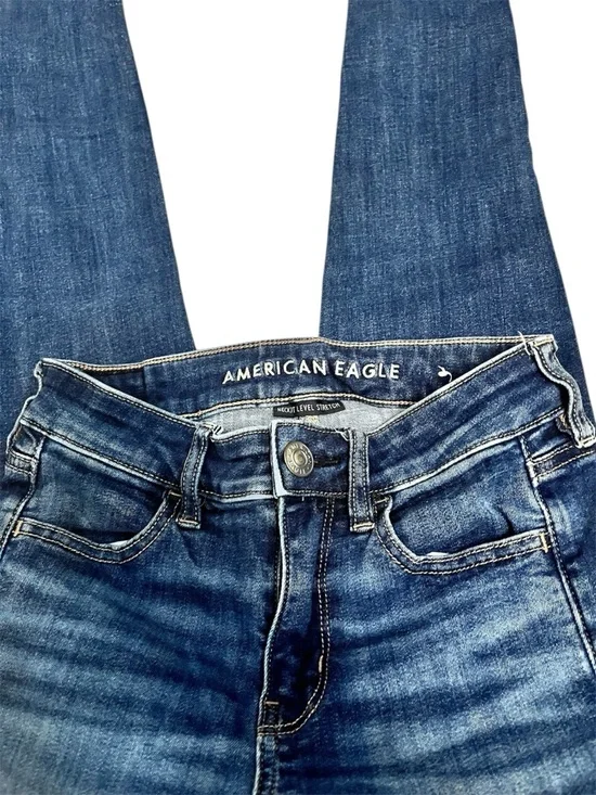 American Eagle Outfitters Women's Midnight Blue Skinny Jeans - Picture 2 of 4